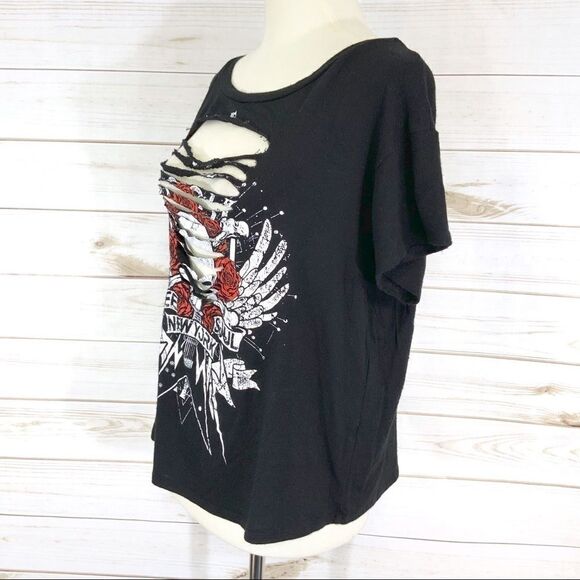American Rebel altered/shredded tee size L - Picture 3 of 6